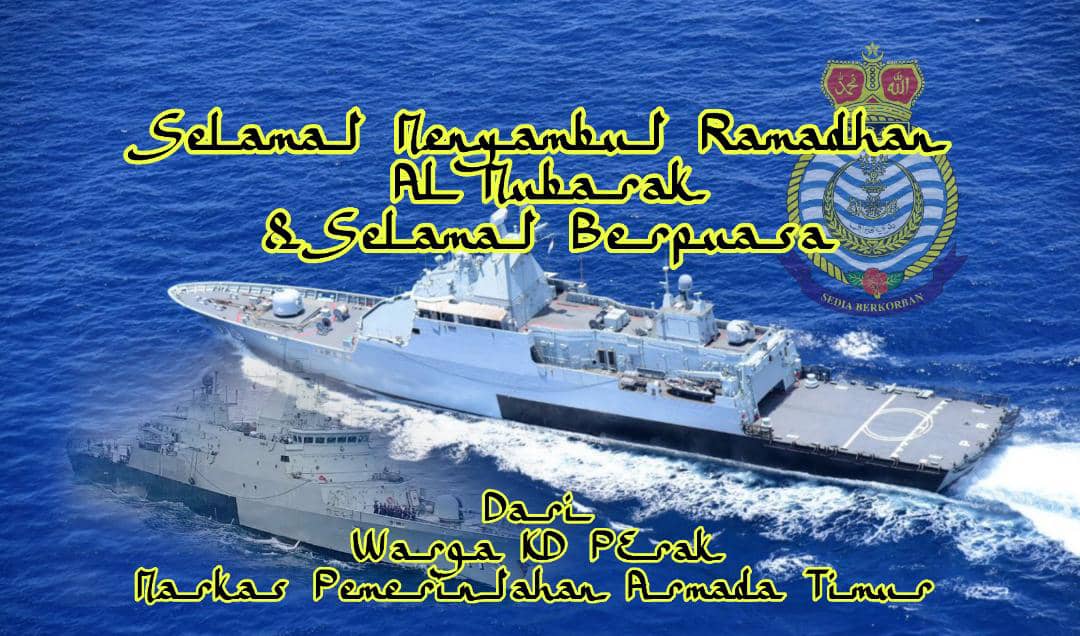 Jika HATI sejernih AIR, jangan dibiar ia KERUH, jika HATI seputih AWAN, jangan biar ia MENDUNG, jika HATI seindah BULAN, kekalkan ia dengan IMAN. SALAM RAMADHAN.

#GallantVigilant
#GuardianoftheEast
#KDPERAK173