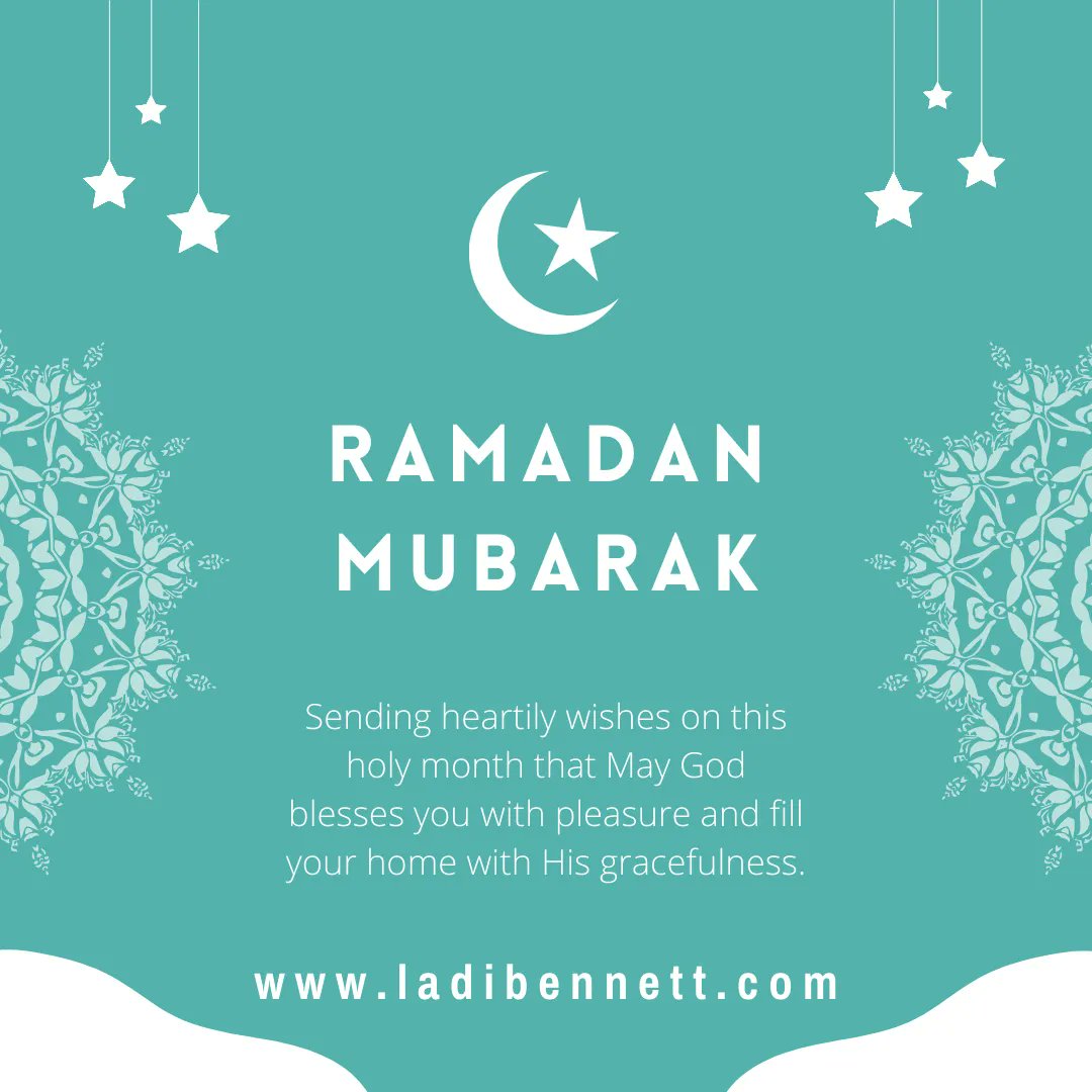 Pakaoba's tweet photo. Happy Ramadan to everyone. May the blessings of the month Ramadan be on all of us and may Allah grant our prayers and fasts. #ladibennett https://t.co/K00pUJlxra