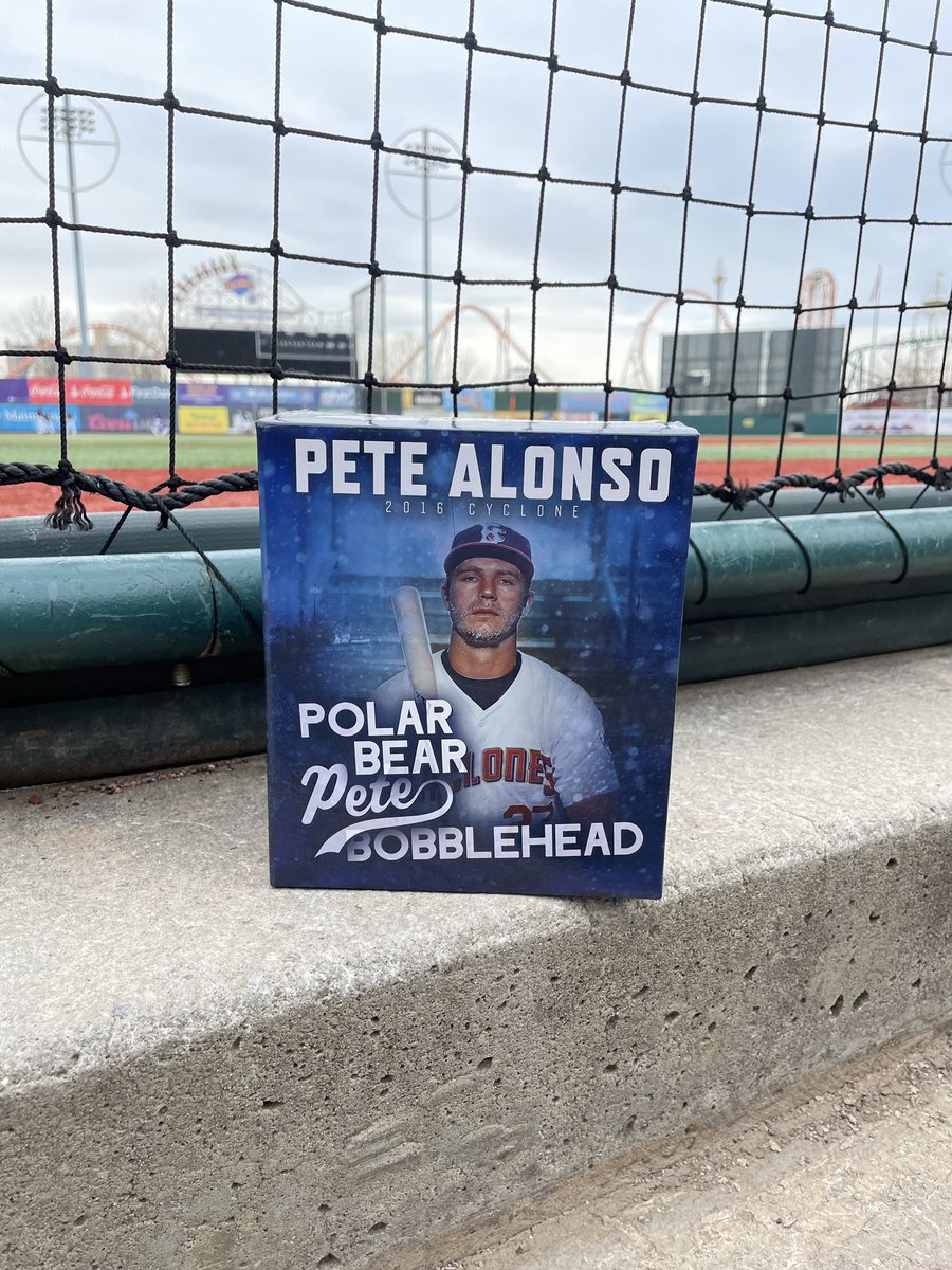 BKCyclones's tweet photo. 10 Days until Cyclones Opening Day ⚾️⚾️ 
As part of our 2 weeks of giveaways, today we are giving out a Polar Bear Pete Bobblehead!!             
Follow and retweet to be eligible to win 🐻‍❄️🐻‍❄️ https://t.co/E568mKL0qy