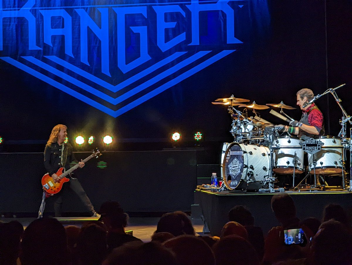 The <a href="/nightranger/">Night Ranger</a> rhythm section, Jack and Kelly, last night in Wakegan IL.