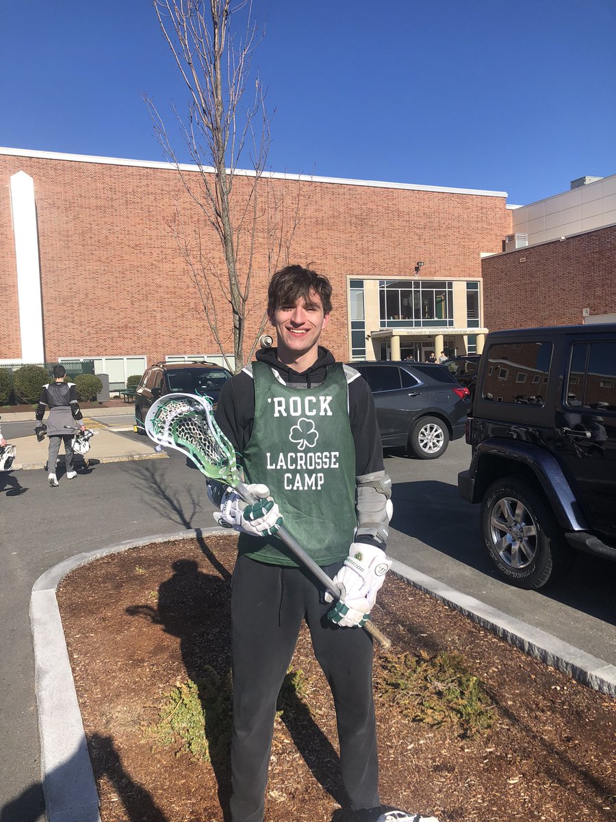 The first <a href="/AJsArmy10/">AJ's Army</a> stick presentation goes to Andrew for his grittiness and determination in our scrimmage at <a href="/BH_Lacrosse/">Bishop Hendricken Lacrosse</a> ! Ground balls win games and Andrew somehow comes up with the all! #rocklax