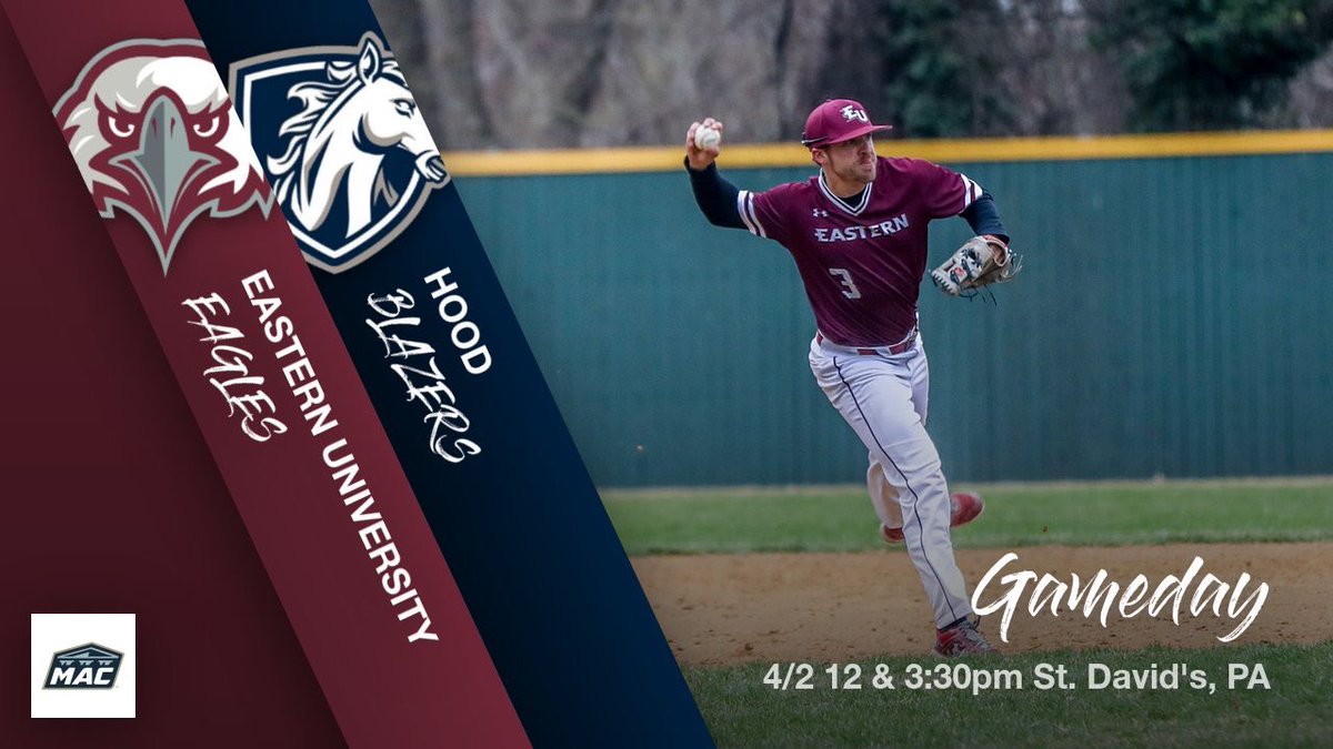 EasternEaglesBB's tweet photo. Conference double dip in St. David’s‼️

Hood makes the trip up for a MAC Commonwealth Doubleheader today starting at 12PM!

Beautiful day to come out and support your Eagles!

#FlyWithUs https://t.co/xIBfCz4TWg