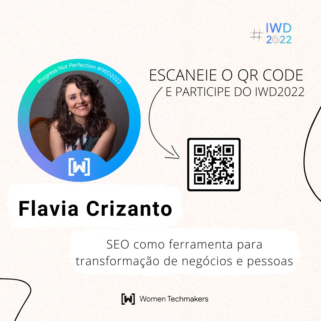 WTMRio's tweet photo. ESTAMOS ON! Acompanhe a palestra da incrível Flavia Crizanto lá no YouTube! Aprenda mais sobre #SEO durante o nosso #IWD2022 ✨

Basta escanear o QR code para obter acesso ao evento! 😊

#tecnologia #eventos #mktdigital https://t.co/1Qo3YfDHiX