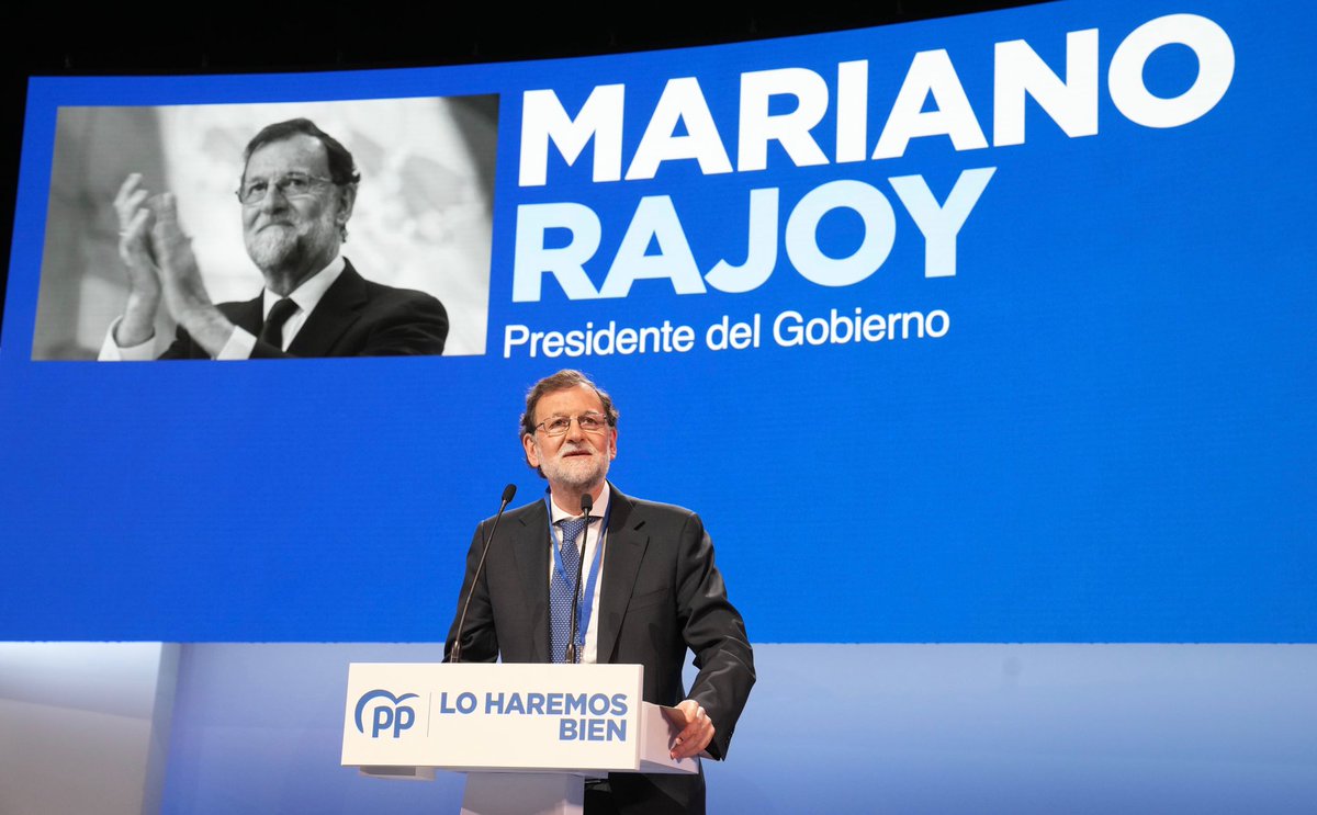 Mariano Rajoy Brey (@marianorajoy) on Twitter photo Muchas gracias a <a href="/populares/">life</a> por invitarme al 20Congreso. Felicidades a <a href="/gonzalezpons/">González Pons</a> y <a href="/JuanMa_Moreno/">Juanma Moreno</a> por la gran organización. Enhorabuena a @FeijooGalicia por su nombramiento: tu trayectoria y experiencia son el mejor aval para presidir el Gobierno de España. Muchas gracias a <a href="/populares/">life</a> por invitarme al 20Congreso. Felicidades a <a href="/gonzalezpons/">González Pons</a> y <a href="/JuanMa_Moreno/">Juanma Moreno</a> por la gran organización. Enhorabuena a @FeijooGalicia por su nombramiento: tu trayectoria y experiencia son el mejor aval para presidir el Gobierno de España.