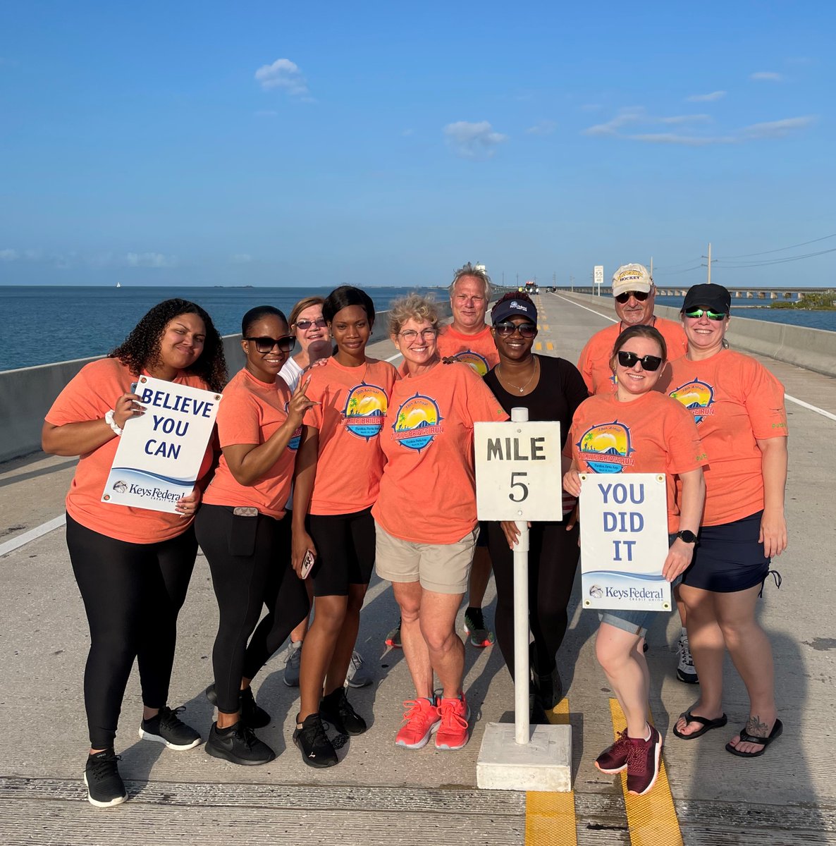 KeysFCU's tweet image. Congratulations to all the @7 Mile Bridge Runners this morning! It was Keys FCU's pleasure to sponsor this year's race and host the water, music and motivation station at MM5! Cheers to the very last runner. See you next year! #LocalsHelpingLocals #beatthebus #7MBR #banklocal