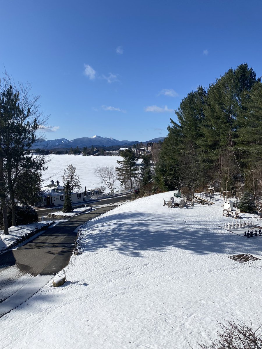 pattyhang's tweet photo. Springtime arrives at Lake Placid https://t.co/EBokRgxE2s