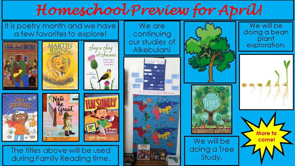 ezahsacademy's tweet photo. A new month means new opportunities to explore and learn! Follow us on #Instagram and check us out on #YouTube. #Subscribe to help us grow!
#homeschool #homeschoolmom #teacher #education #learnwiththem #poetrymonth https://t.co/hLiONoLWcP