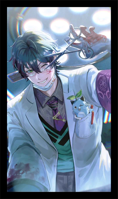 前頭葉チョキチョキさせてもらいましょ～～✂️🧠
#まめねことレオス 