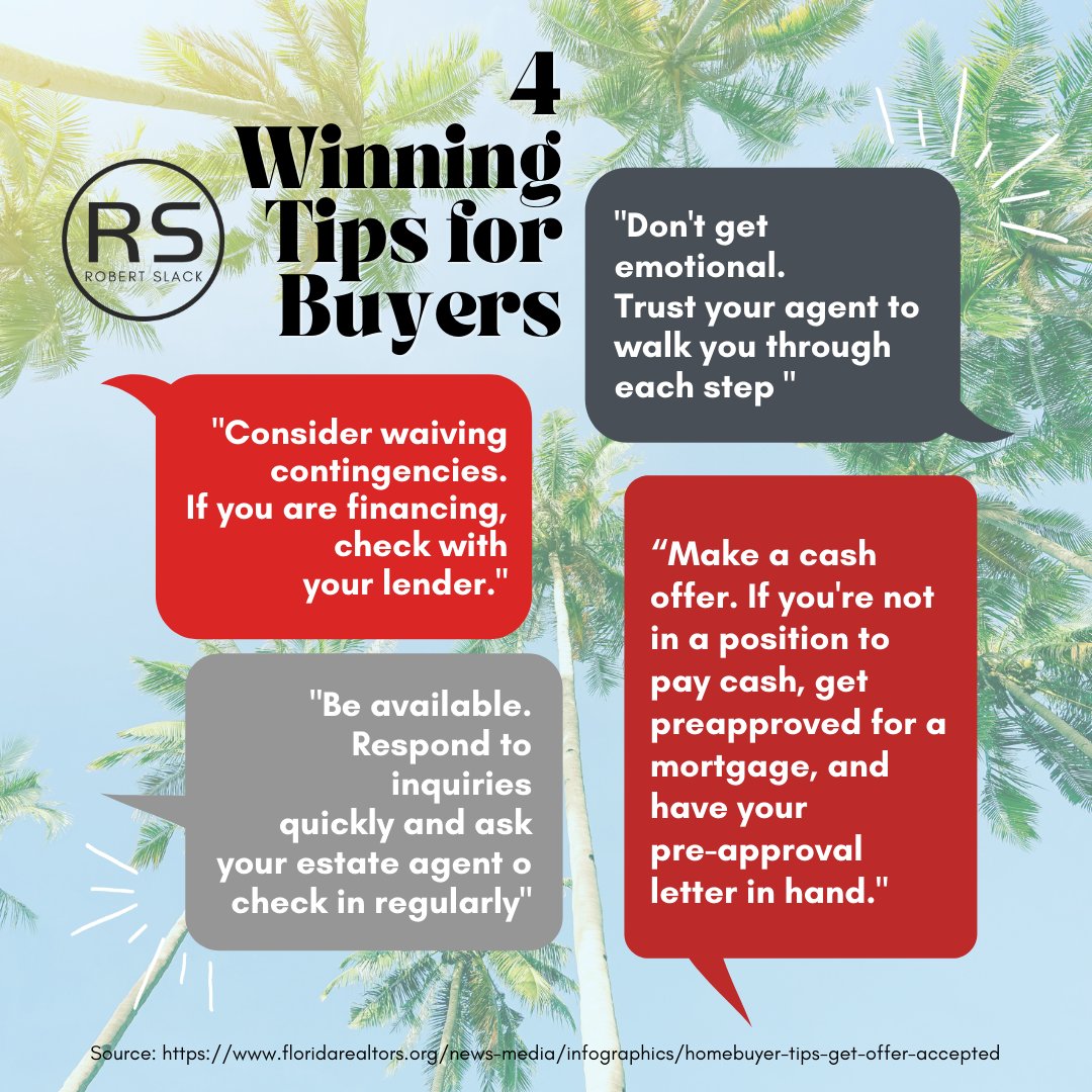 DevonSm71437042's tweet photo. Tips are always essential in the home buying process. 🏠 Have any questions? Ask me, I'm here to help you!

Source: https://t.co/z3Uu1fA7YG

#robertslackllc #floridarealestate #homebuying  #floridarealtor https://t.co/uXvELoWkc2
