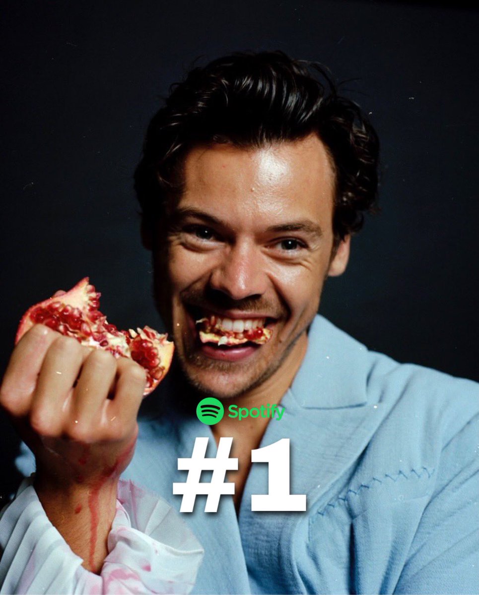 harrysbrasil's tweet photo. RECORDE! Harry possui agora a música por um artista masculino com MAIOR número de streams em um só dia na história do Spotify, subindo para a #1 posição do Top Global. 🌎 https://t.co/YYpDMGWT2d
