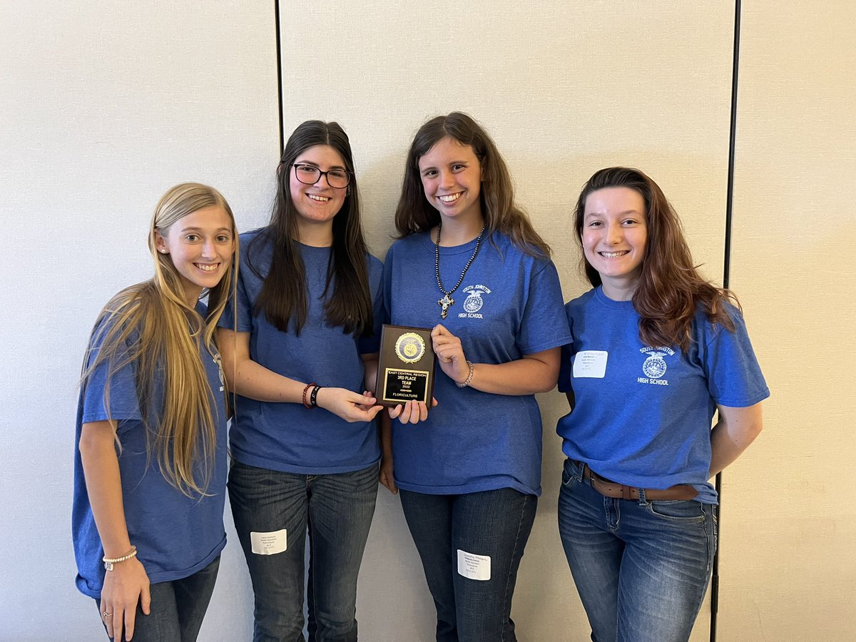 Congrats to our Floriculture team for placing 3rd at the Regional Rally and advancing to states in June!!!