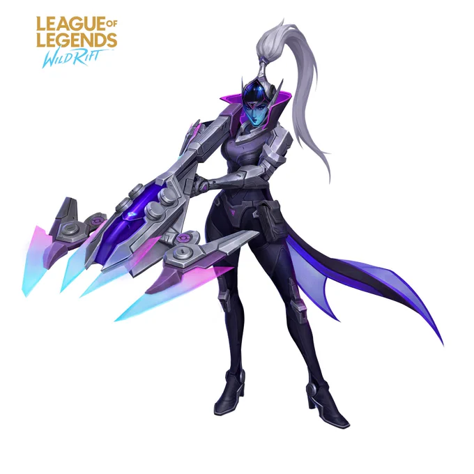 Wild Rift PROJECT: Vayne Marketing Art by Zhongqi Li, artist's final vs Riot edited https://t.co/5atSgwvZpV 
