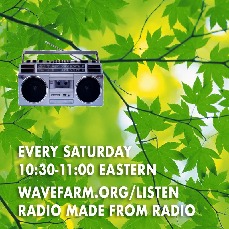 It's about time to cut up some commercial radio, and make those little bits dance.  Now for 30 minutes on  WAVE FARM <a href="/free103point9/">Wave Farm</a>   here:  wavefarm.org/listen  #foundsound #maxMSP  #techno