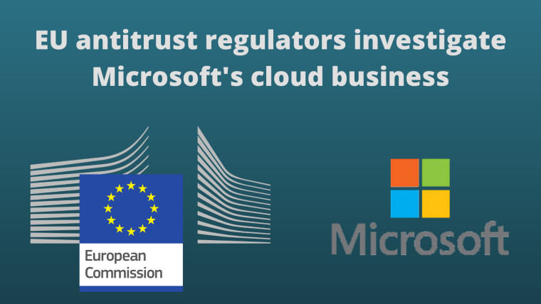 NeowinFeed's tweet photo. Microsoft on EU antitrust regulators' radar after cloud practices complaints by rivals #Microsost #EU #Antitrust https://t.co/z7agISabij https://t.co/HkZhawdOTs