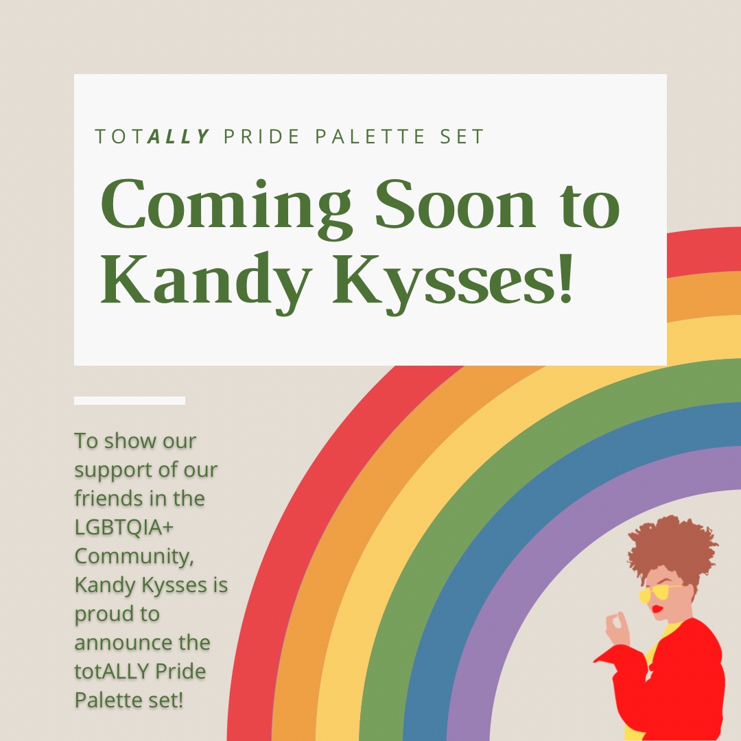 kdtstudios's tweet photo. June is Pride Month and with the summer quickly approaching, we’d like to announce that our totALLY Pride palette set will be launching soon! 

Remember to smile, drink water, and that it should be no labor to be kind to your neighbor! 🥰🌈💗✨ https://t.co/7NBYi5qkAB