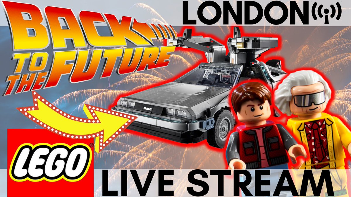 Time for part two of the BTTF DeLorean live stream  youtu.be/HY4p2AQKtRw <a href="/Craigster10/">Craigster (Brickstage Pass)</a> #lego10200 #delorean #legodelorean #timemachine #friday #FridayMotivation #weekendvibe #legolove #legolove #legoaddict #BTTF #legoBTTF #legobacktothefuture #afol #london