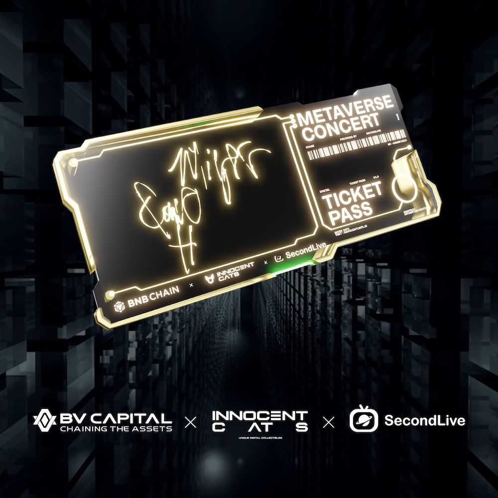 BitValueCapital's tweet photo. 📣#giveaway 30 tickets for @QuavoStuntin X @innocentcatsNFT X @SecondLiveReal Metaverse concert on 12:00(UTC), Apr 15. 

To win:
1⃣Follow @SecondLiveReal➕@BitValueCapital➕@innocentcatsNFT 
2⃣Like+RT+Comment
3️⃣DM BSC wallet address 

#Meta #Airdrop
More details are in comment 👇 https://t.co/Aah88a5dkS