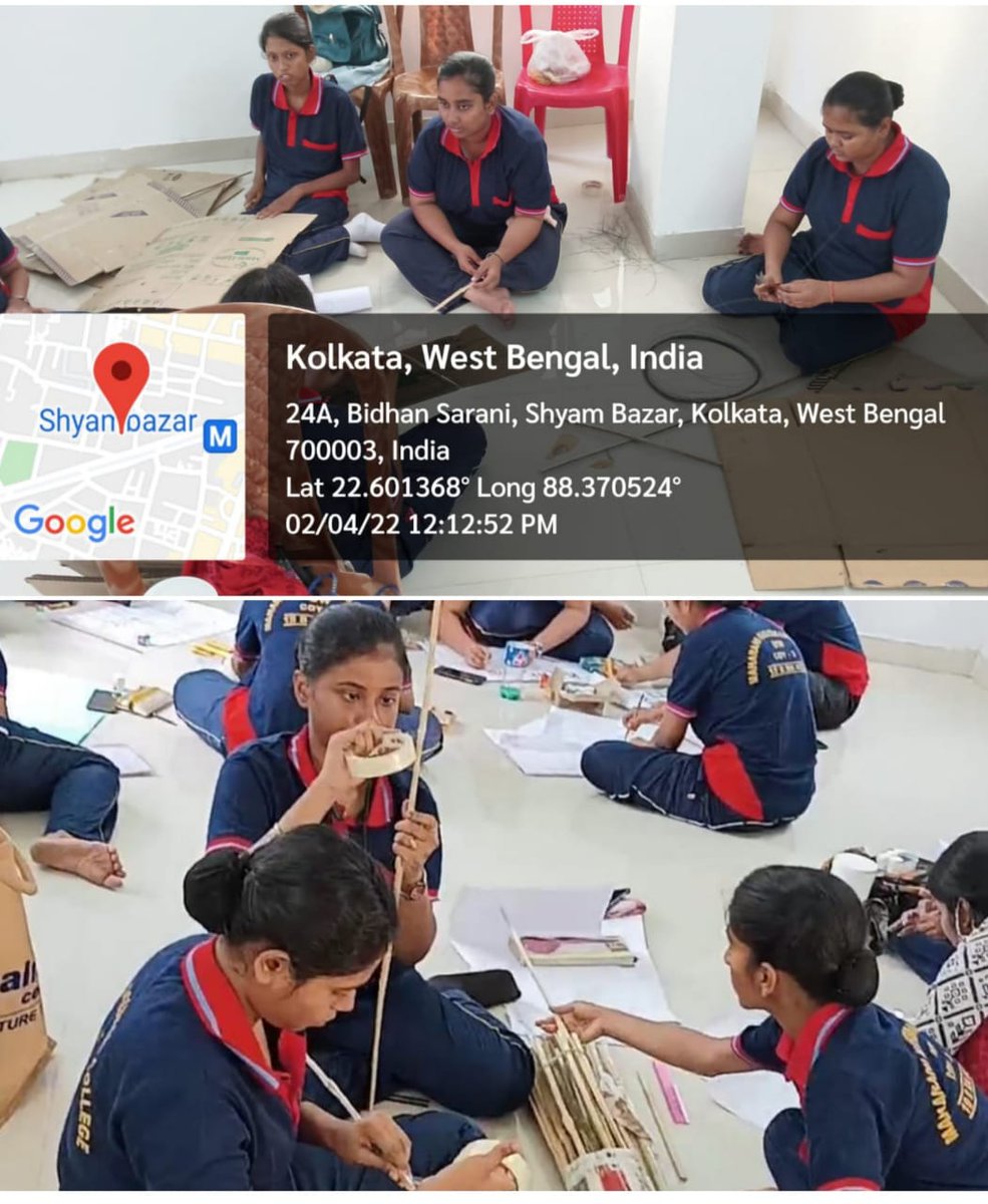 MkcNcc's tweet photo. "PUNEET SAGAR ABHIYAN" related works by NCC unit of MKC (SW/Coy-3) on 02/04/2022.
# Making placards by cadets.
# Making craft use of waste material @HQ_DG_NCC @nccwbskm https://t.co/DJeT84RA7M
