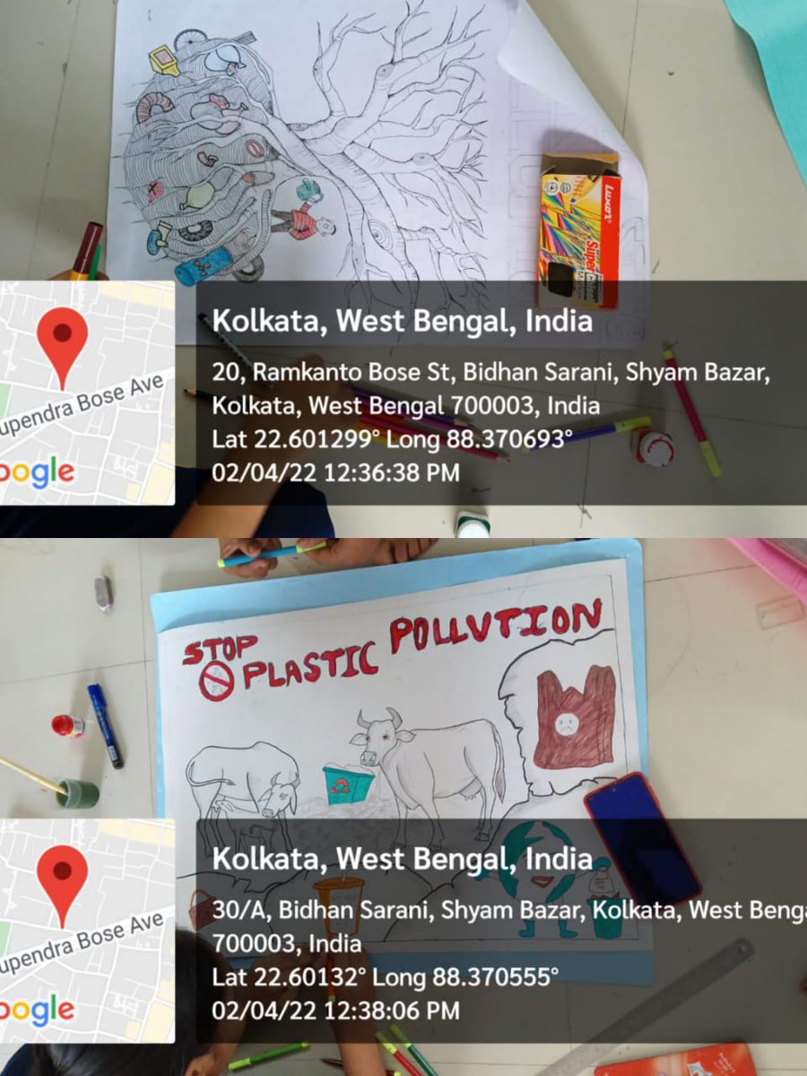 MkcNcc's tweet photo. "PUNEET SAGAR ABHIYAN" related works by NCC unit of MKC (SW/Coy-3) on 02/04/2022.
# Making placards by cadets.
# Making craft use of waste material @HQ_DG_NCC @nccwbskm https://t.co/DJeT84RA7M