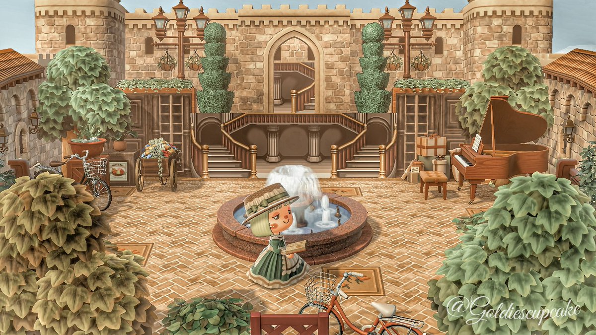 snowypinku's tweet photo. Castle entrance 🤎🏰 
Inspired by @ame_ameti 
#ACNH #acnhinspo #AnimalCrossing #AnimalCrossingNewHorizons https://t.co/8KbwZx6xTm