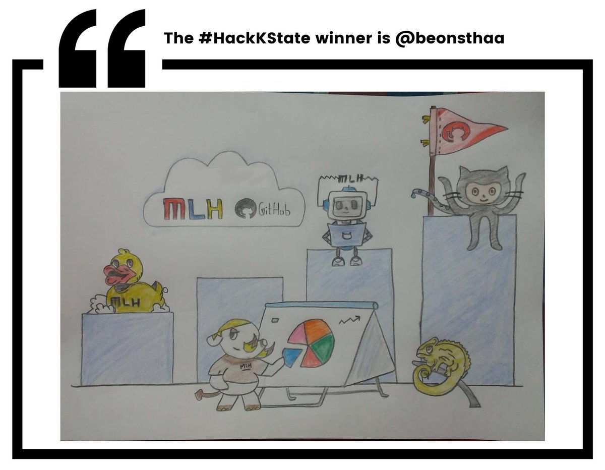 GitHubEducation's tweet image. 🖌️🎨 Check out these winners of the @GitHubEducation #MyOctocat contest 🎊
 
🚩 @beonsthaa for #HackKState
🦆 @creamcakex for #KH2021
🐯 @KatelynDyke and @awanshrestha1 for #TigerHacks