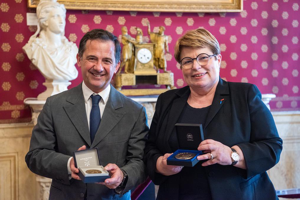VilledAjaccio's tweet photo. 🏅 Réception dans le cadre de la finale du concours du « Meilleur apprenti de France Boucher » qui se déroule du 3 au 4 avril à #Ajaccio, des membres de la #CFBCT représentée ici par la vice-présidente Madame Jacqueline Riedinger-Balzer. https://t.co/n9JWkRCZRx