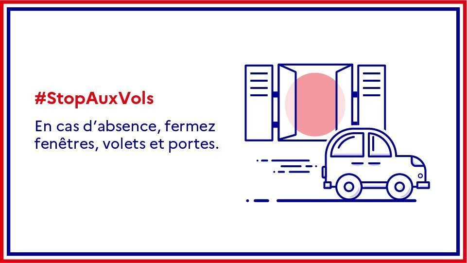 😎☀️ Vous décidez d'ouvrir une fenêtre pour aérer votre logement le temps d'aller vous balader ce week-end ?

❌ Mauvaise idée ! Cette imprudence facilite la tâche des cambrioleurs ! 👇