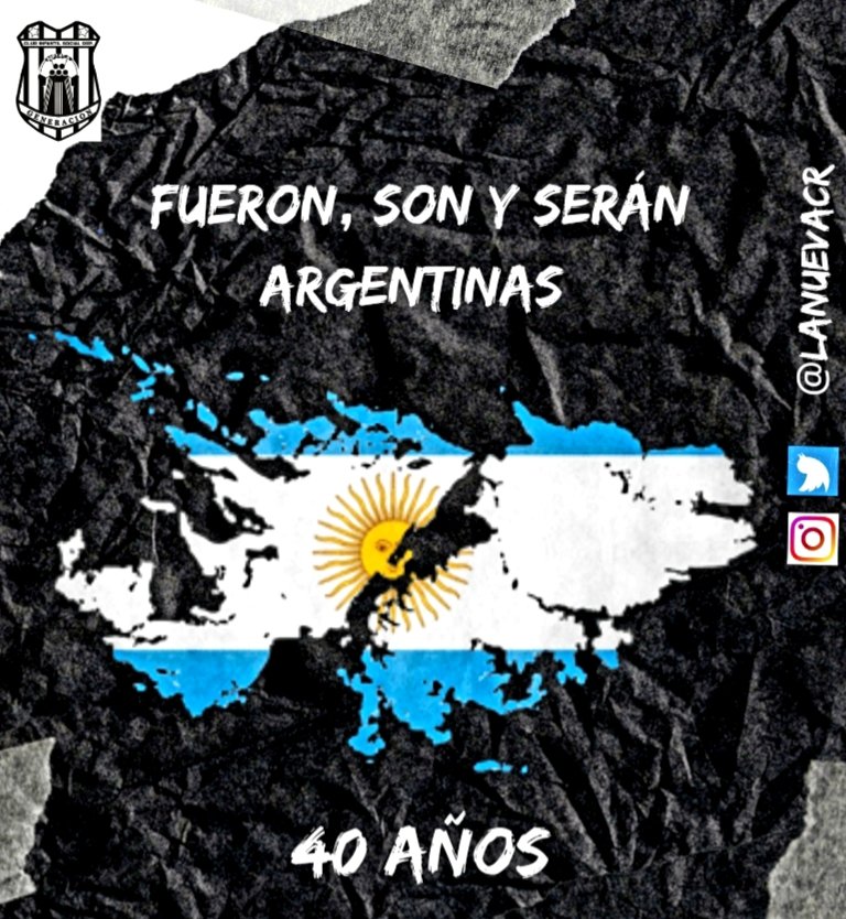 El soldado no muere en el campo de batalla, muere cuando su patria lo olvida
#MalvinasArgentinas 
#Malvinas40AñosMemoria 
#porsiempreheroes
#Malvinas 
#40años
#VamosNueva
