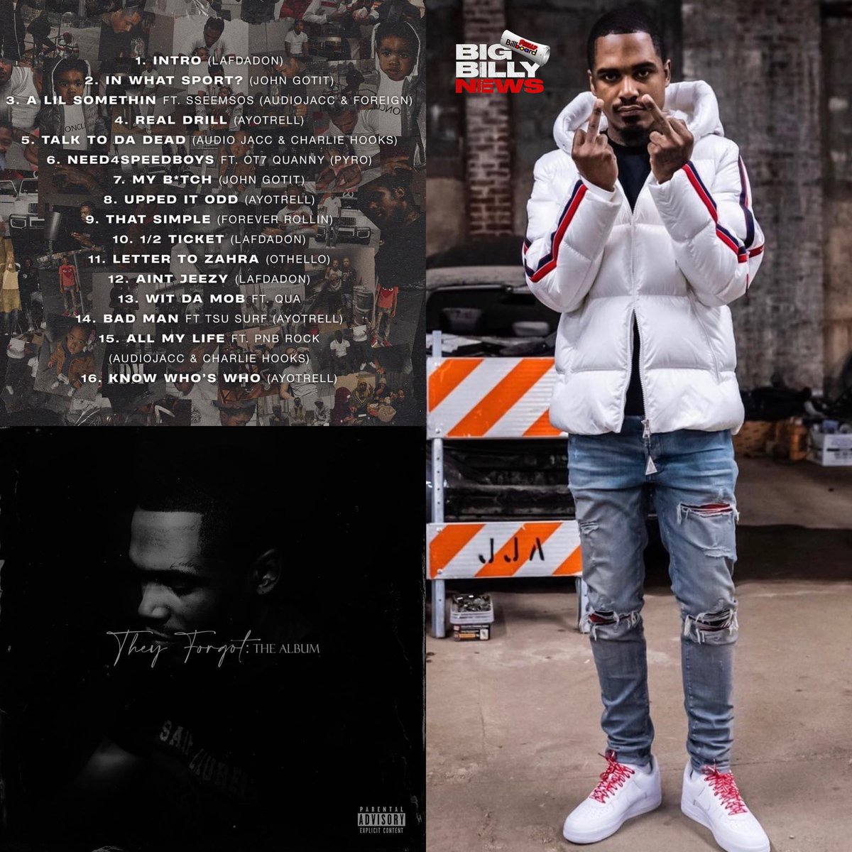 wearebillboard's tweet photo. Looks Like #LeafWard Is Dropping "They Forgot : The Album" Very Soon. He Has Features From #PNBRock x #TsuSurf x #OT7Quanny + More. Do You Guys Think This Will Be His Best Project So Far ? ๐ https://t.co/FF9bRt7pey