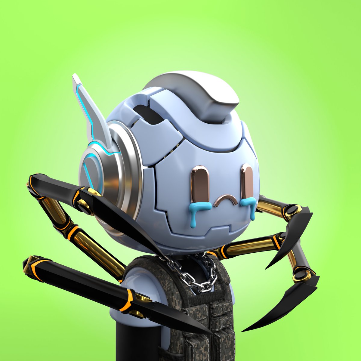 extramediumDET's tweet photo. I'm VERY excited to get my Sad Bots in my @oncyber_io gallery!! Looking forward to this announcement and doing a full walk around of these guys: 

#NFT #3dart @Beyond_Bullish https://t.co/9dI1siD9FU