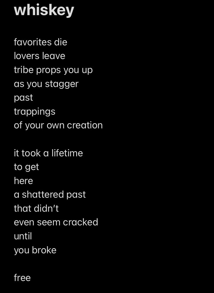 MaxLitJF50's tweet photo. #napowrimo2022 #April2nd 
#daytwo #whiskey #free #sobriety #6mos https://t.co/RFbjkE3P5L