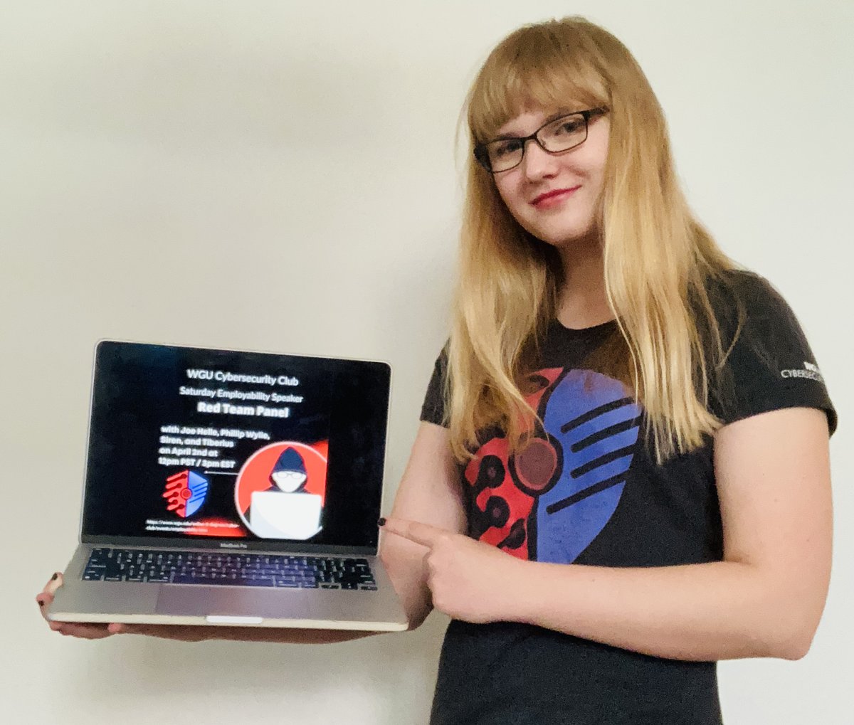 AnnaCyberSec's tweet photo. Tune in at 3 PM ET for today's kickoff of Employability Month w/ the RED TEAM PANEL at the WGUCC!!! More details in our Discord server 
#redteam #wgu #wgucc #employability https://t.co/qTxtiak7b3
