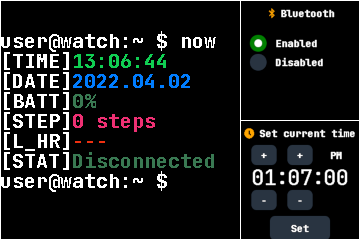 codingfield's tweet photo. #InfiniTime 1.9.0 "Limeberry" is out!

New Terminal watchface, enable/disable bluetooth, #InfiniSim (the #InfiniTime simulator), many improvements and bugfixes!

Enjoy it on your @thepine64 #PineTime!

https://t.co/naEwLOGabl https://t.co/uNvbeejEow