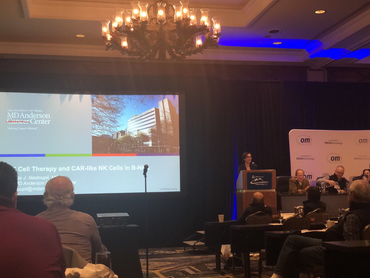 DrConnieBatlevi's tweet photo. Solutions for CART access include NK and CAR NK tx in NHL @LNastoupilMD very little gr3+ tox. Some future trials with clear flaws, not allowing prior CD19+ tx @OMIonc  #DAVAWhistler2022 https://t.co/JVoeHmHxS6