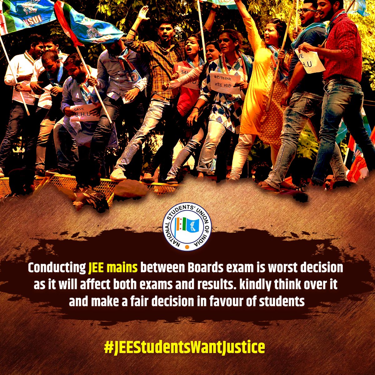 Archit_2404's tweet photo. Please postpone JEE Mains 2nd attempt, there is less than 27 days gap between both attempts . Why this unfair steps are taken for this  batch only? CBSE changed there pattern in this batch, Now you all are giving us 2 attempts in place of  4.
#JEEStudentsWantJustice https://t.co/WSSjyu3Y9B