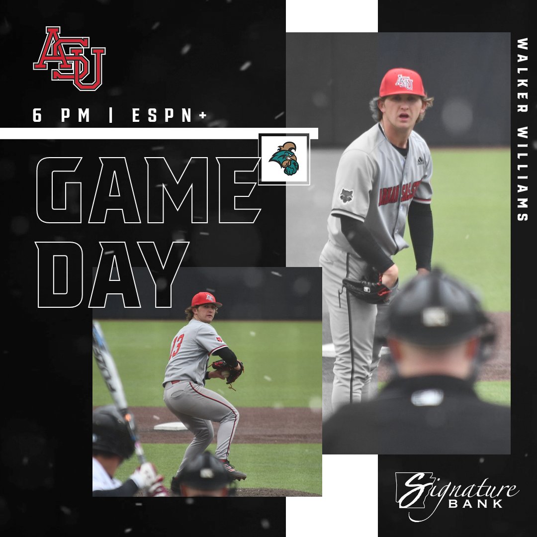 AStateBaseball's tweet photo. Even the series.

🆚 Coastal Carolina
🕕 6 PM
📍 Jonesboro
🏟 Tomlinson Stadium-Kell Field
📺 https://t.co/li66m7GRnk
📊 https://t.co/ZbCOcF8gQB
📻 https://t.co/bCPB8RRaWw

#WolvesUp🐺 https://t.co/fxjSukVOTV