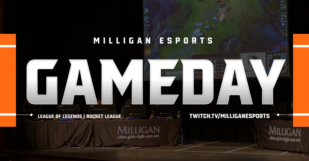 milliganesports's tweet photo. Join us at https://t.co/xmpONYDyn0 as our League of Legends and Rocket League teams compete in ETSUCON! #gobuffs https://t.co/hWcnHw30or
