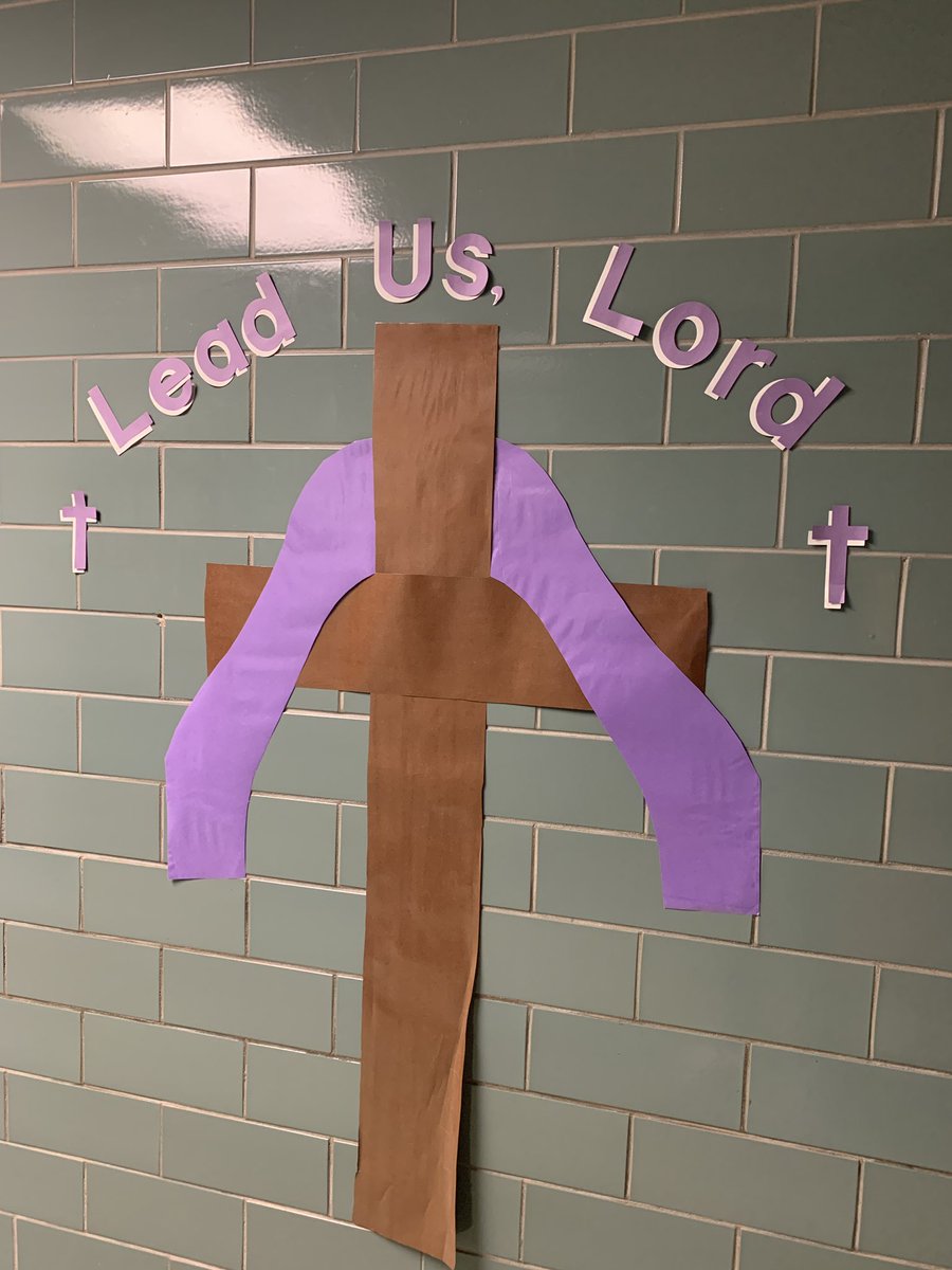 Footsteps of our Lenten sacrifices and prayers are filling the hallways of @SMMschoolOmaha