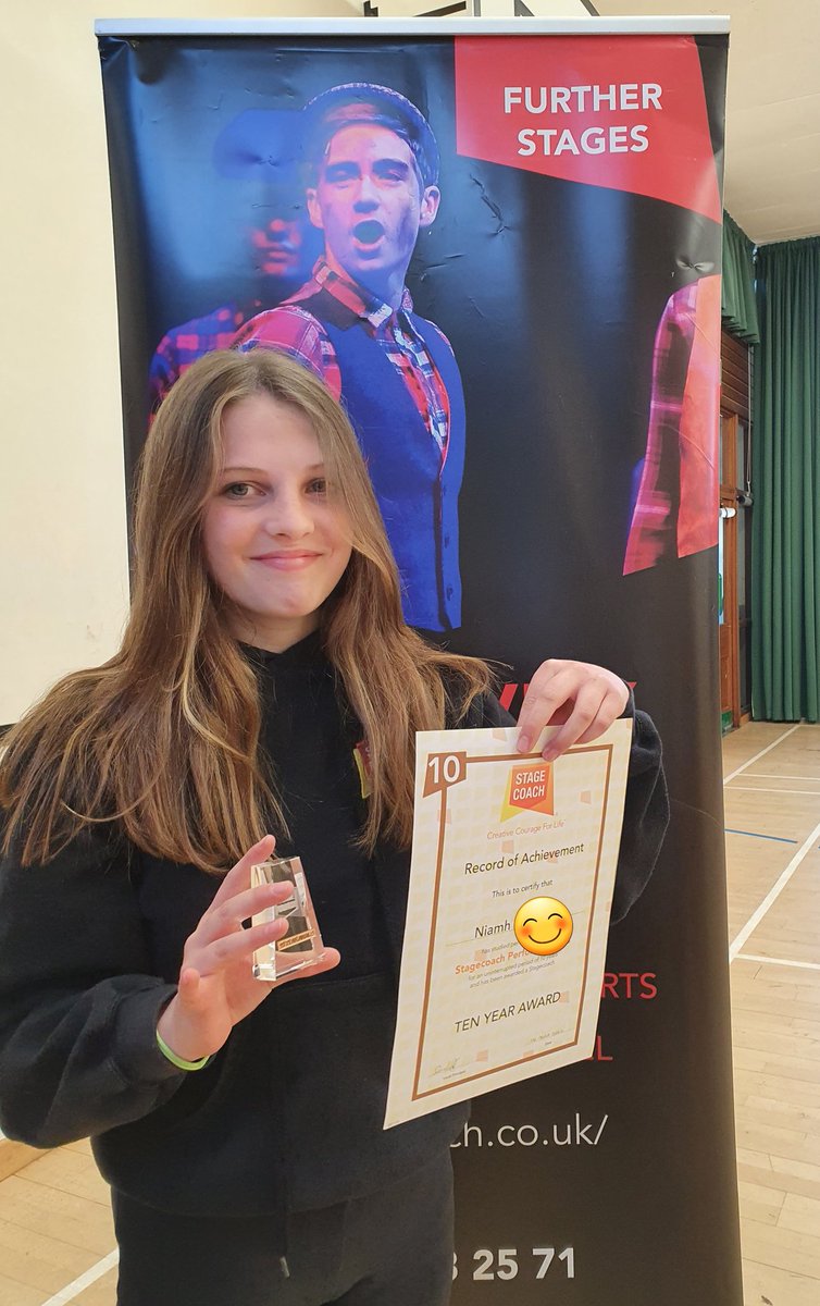 Congrats to our Niamh for getting her TEN YEAR loyalty award! #dedication