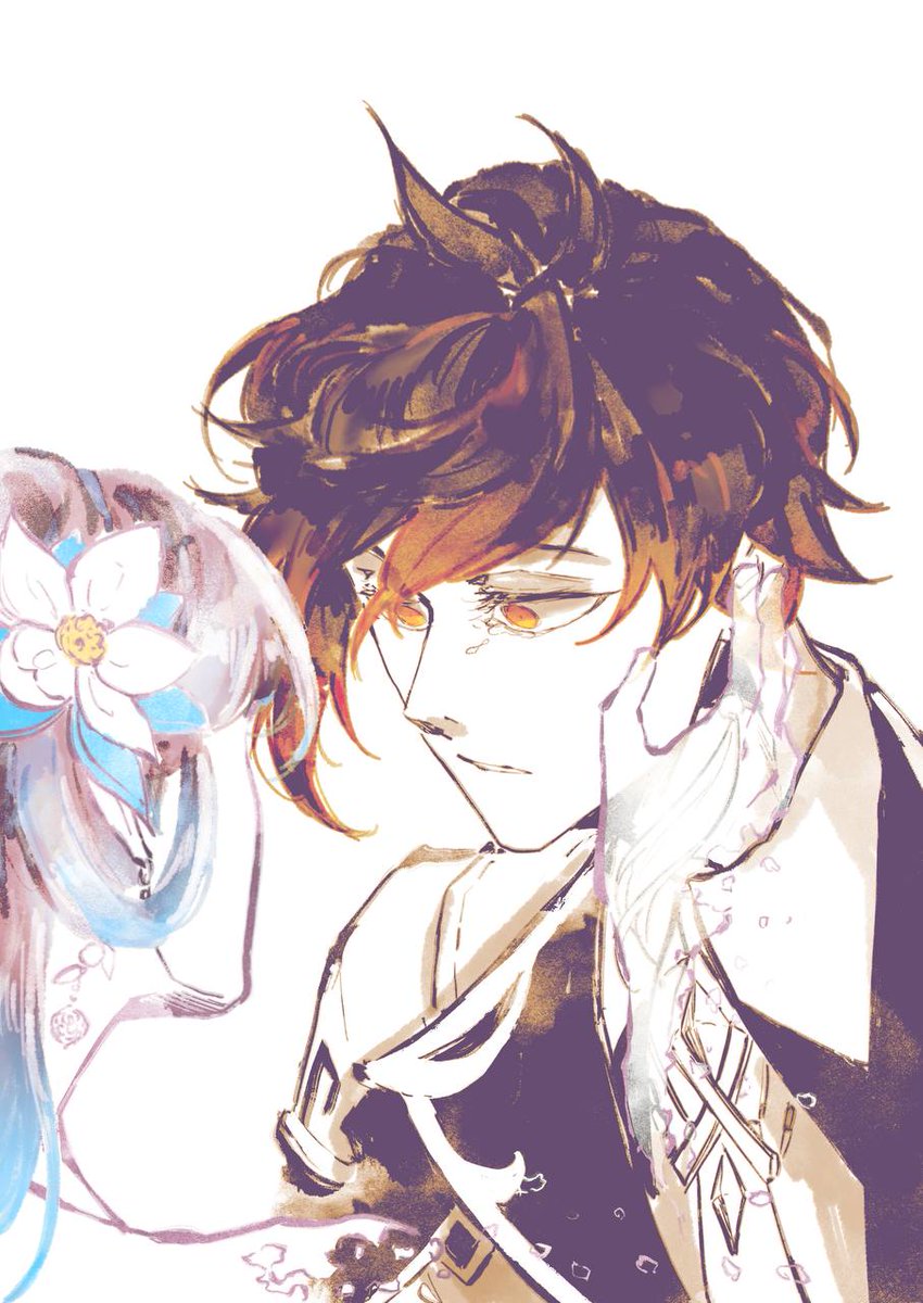 A #guili angst doodle

#zhongli #guizhong #genshinimpact #钟离 ＃归终 ＃原神