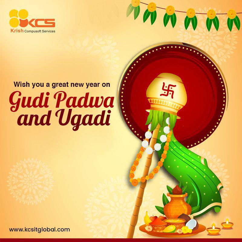 Kcsitglobal's tweet photo. In this festive spirit, let a new beginning mark the dawn of a fresh start in your life. KCS wishes its Pune and Hyderabad offices team members a great start to their new year.

#gudipadwa #gudipadwa2022 #Ugadi #ugadi2022 #KCS https://t.co/pxNPmvPyCJ