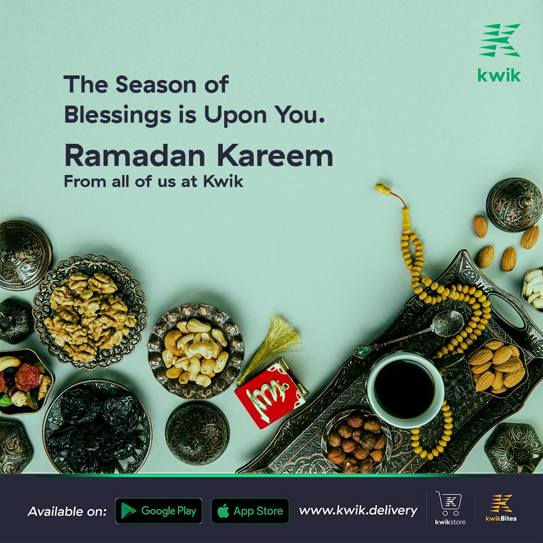 kwikafrica's tweet photo. Welcome to Ramadan from all of us at Kwik!
#KwikDelivery
#startkwik
#ramadankareem
#ramadanmubarak2022 https://t.co/JeQJ300QGv