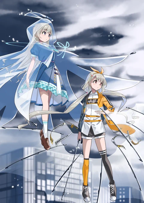 ビニ傘なーちゃんと雨合羽はーちゃん
miroir3周年 