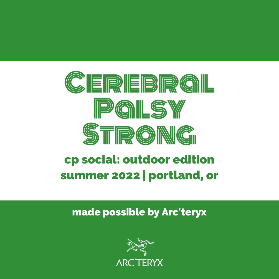 more info coming soon. 👀

#CPstrong #CPsocial #CerebralPalsy #ArcTeryx #ArcTeryxPDX #OuterPeace #CommunityGrant #PNW #Portland