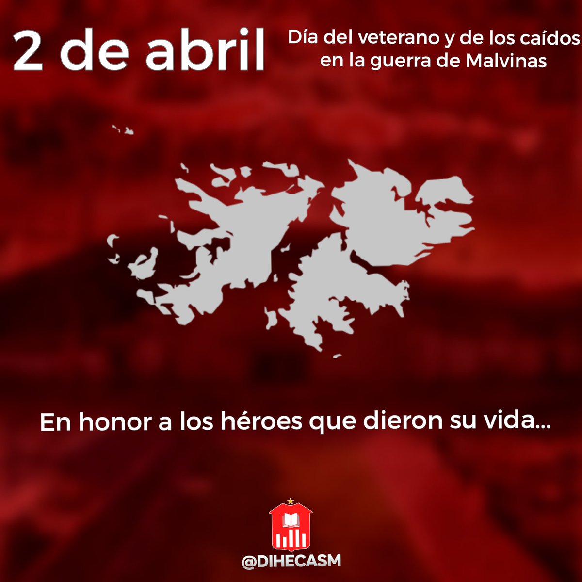#2deAbril

📌 Desde el <a href="/DIHECASM/">Dpto. Invest. Histórica, Estadísticas y Museo CASM</a> queremos recordar y rendirle homenaje a todos aquellos soldados que combatieron en la guerra de Malvinas.

🪖 Por los que se quedaron, por los que se fueron después y por los que siguen entre nosotros. HONOR Y GLORIA. 🇦🇷