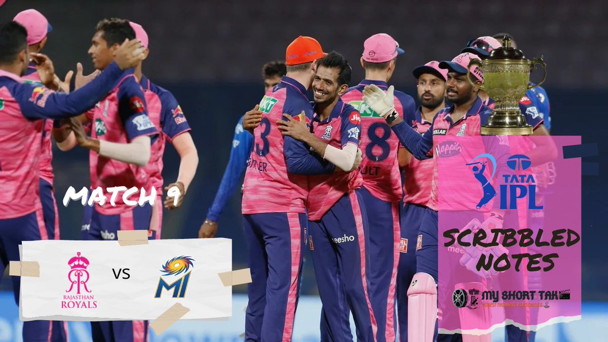 midhunmenonp's tweet photo. Match 9 - @rajasthanroyals v @mipaltan
A familiar story for Mumbai against Rajasthan!
Notes: https://t.co/voUruMU6gy
#IPL2022 #IPL #RRvMI #RajasthanRoyals #MumbaiIndians #ScribbledNotes #IPLAnalysis #IPLNews #CricketAnalysis
@AMP86793444 https://t.co/6UH7Kv9KWQ