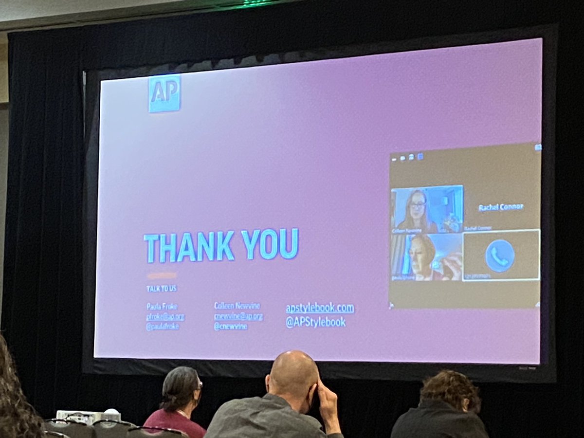 _KatieSawyer's tweet image. Thank you @PaulaFroke &amp;amp; @cnewvine for your presentation on updated APStyle guidelines 📝 #ACES2022 #acesconference
