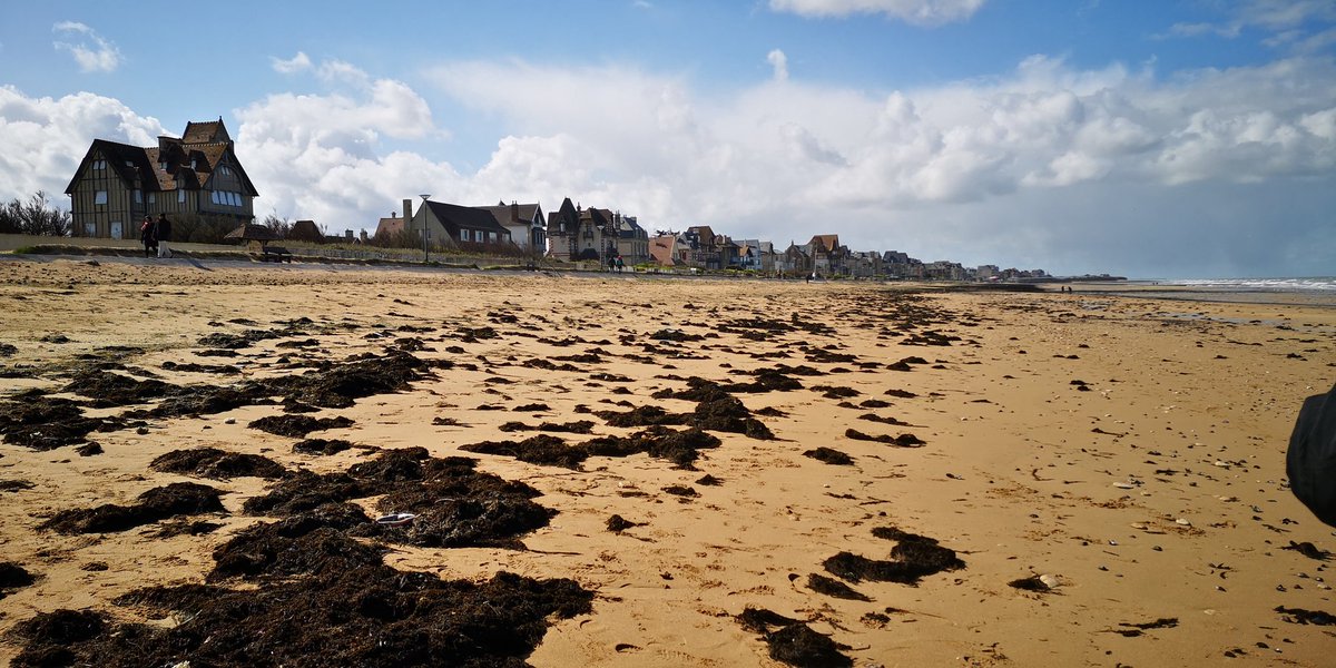 Sword beach on a chilly but sunny afternoon. <a href="/James1940/">James Holland</a>  explaining all with a stick. <a href="/WeHaveWaysPod/">WW2 Pod: We Have Ways of Making You Talk</a>  <a href="/WW2TV/">WW2TV Paul Woodadge</a>