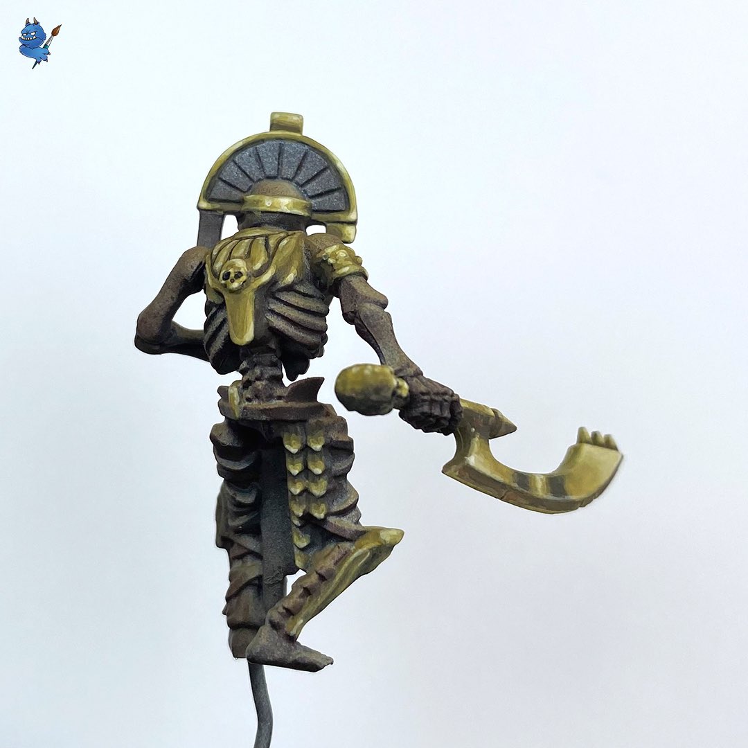 troll_painter's tweet photo. Tomb Guard NMGold test for my Tomb Kings army and Tomb Guardians Mordheim warband!
#tombkings #tombguard #mordheim #warhammerfantasy #theoldworld #paintingwarhammer #warhammercommunity #miniaturepainting https://t.co/iwEsxWsRcX