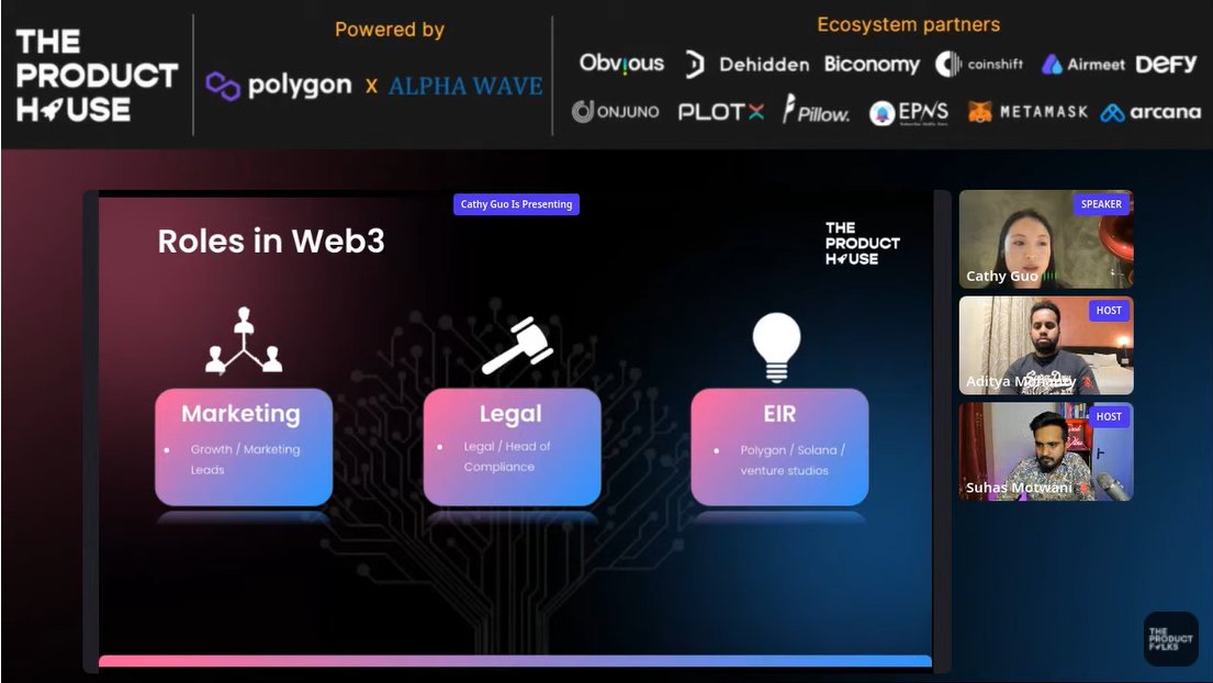 The Product House🚀 on Twitter "other non coding roles in web3 💫